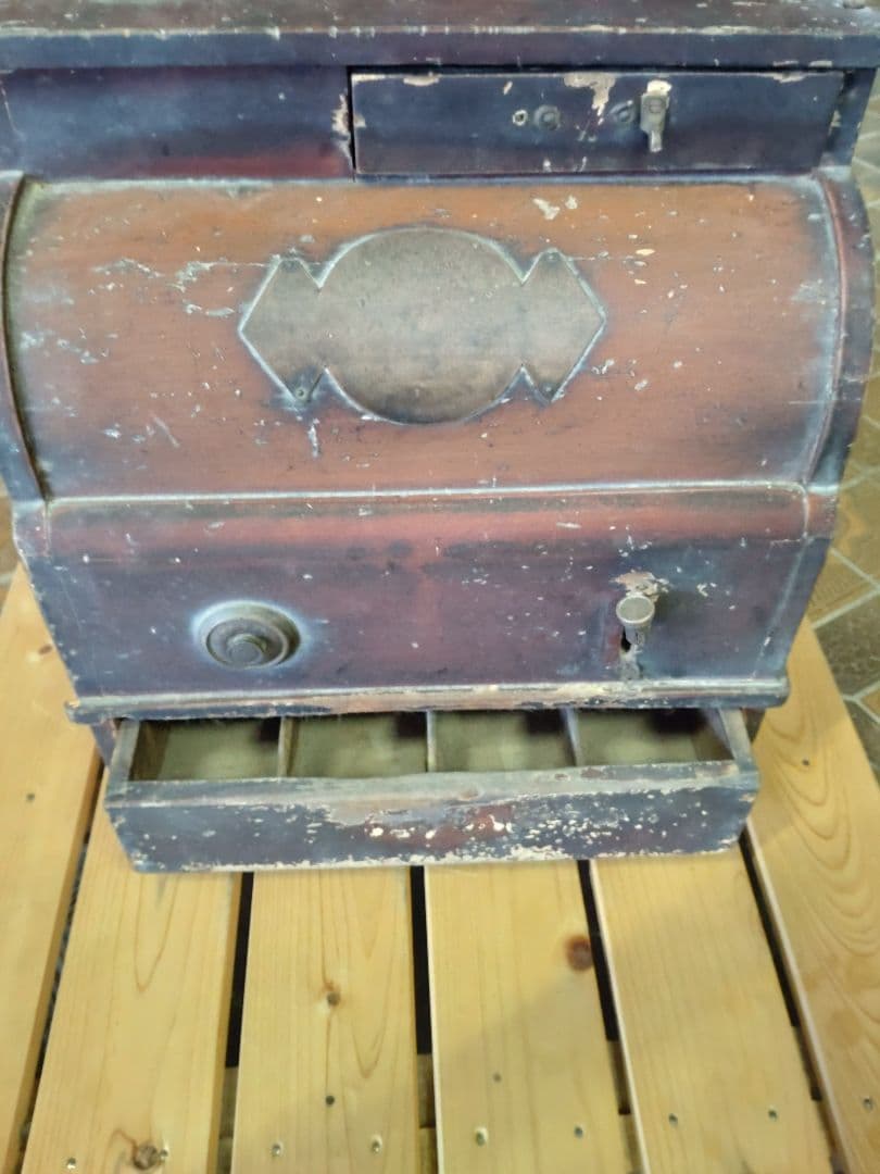 昭和レトロ　木製レジスター　アンティーク