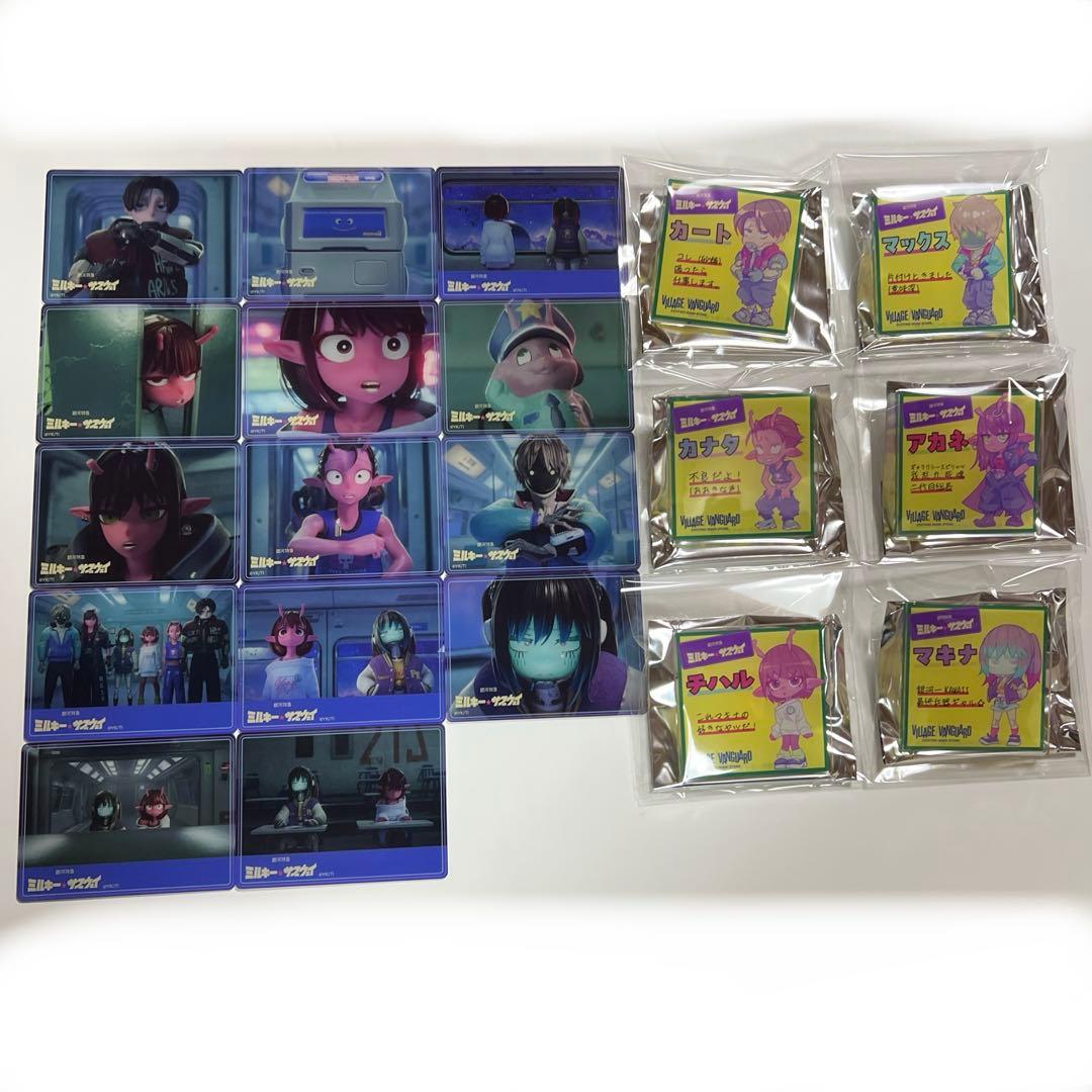 銀河特急 ミルキー☆サブウェイ クリアカード アクリルPOPバッジ セット