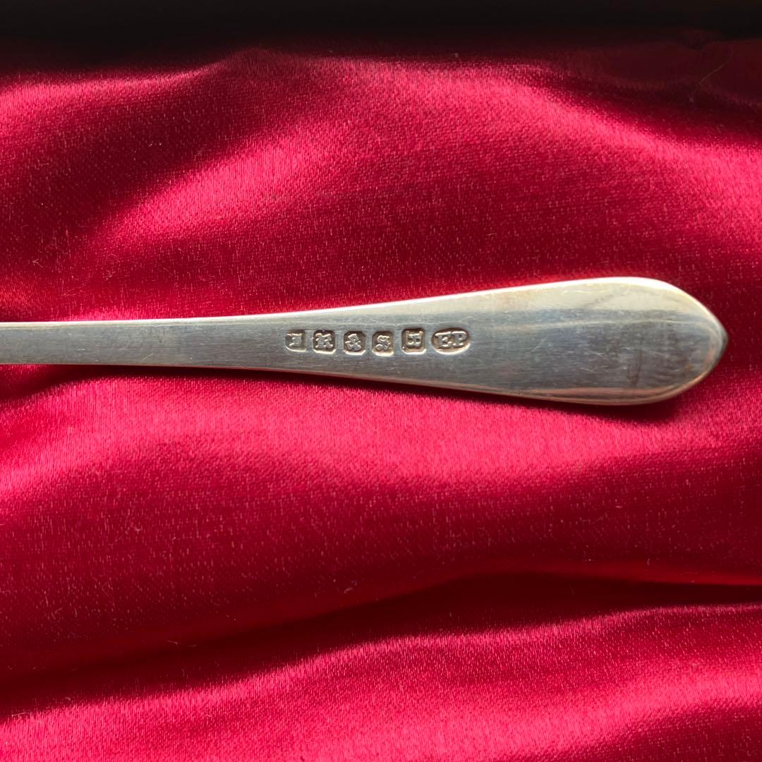 英アンティーク　ティースプーン12本＆シュガートング