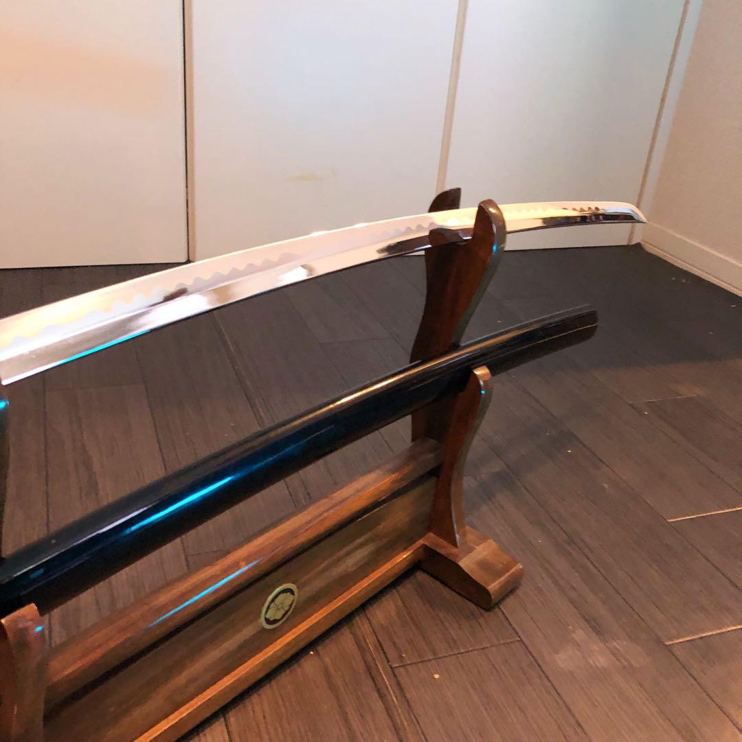 高級模造刀　太刀　本研波刃　合金　居合刀