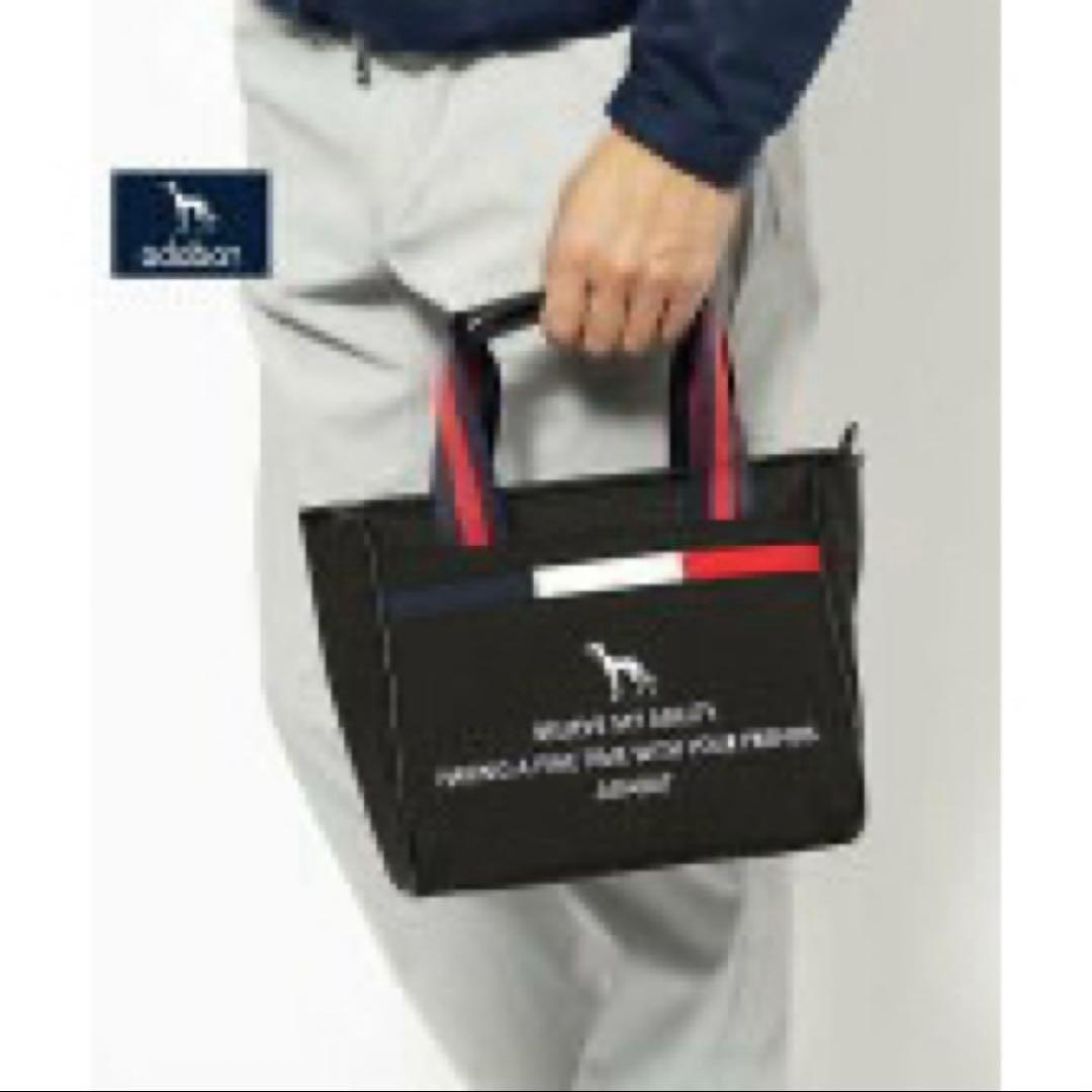 【新品未使用】【新レーベル ADABAT NAVY】トリコロール カートバッグ