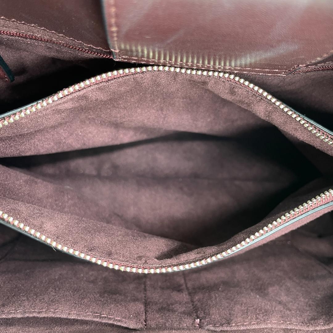 美品 COACH ハンドバッグ レザー ゴールド パッチワーク パイソン