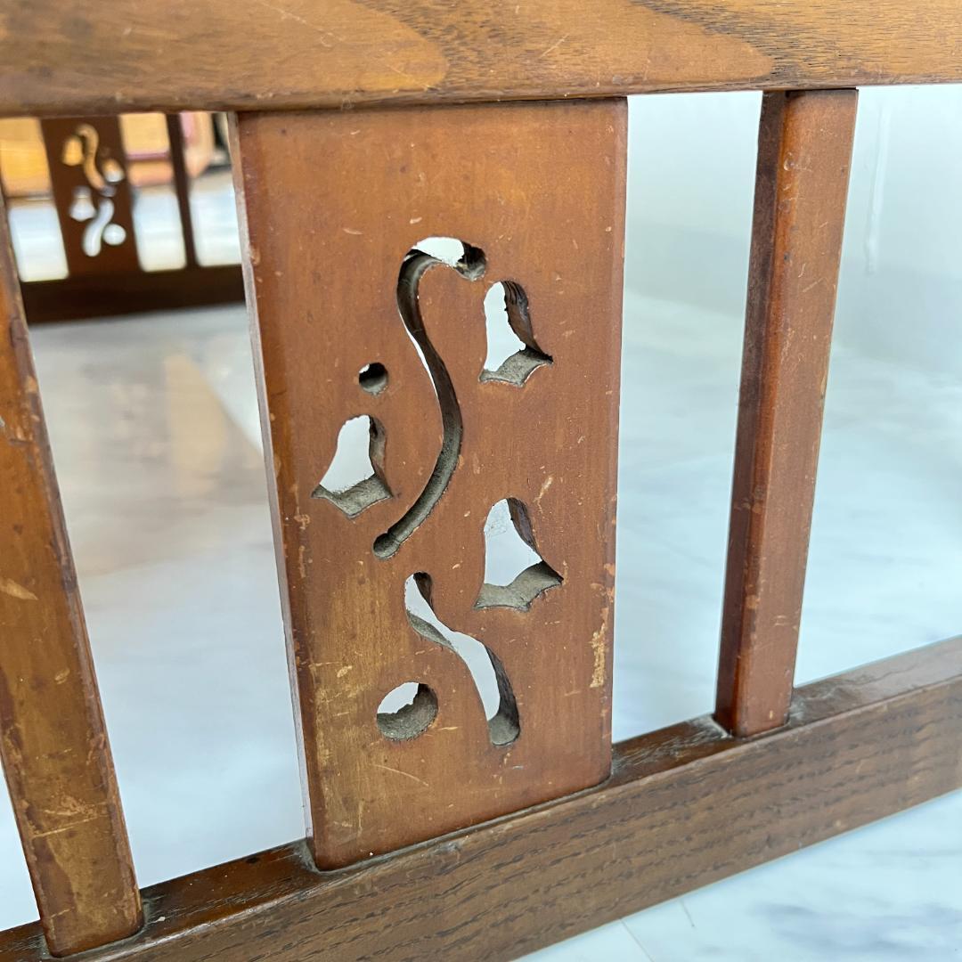 古い木味の文机 作業台 2杯引出し 和家具 棚 和アンティーク レトロ 無垢