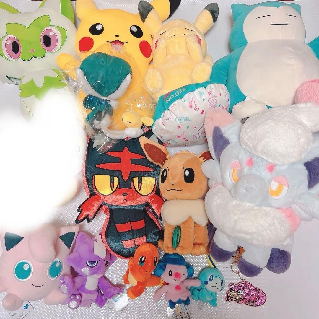 ふわふわ抱きぬいぐるみ　ヒスイゾロア　ポケモンセンター　イーブイ　カビゴン