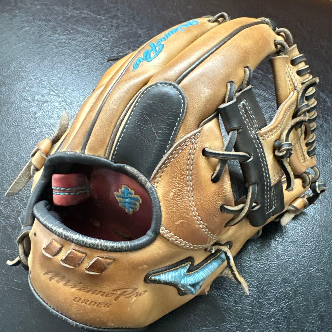 ミズノ軟式　ダイバーシティブルー限定　オーダー羽賀ジャパン　haga japan