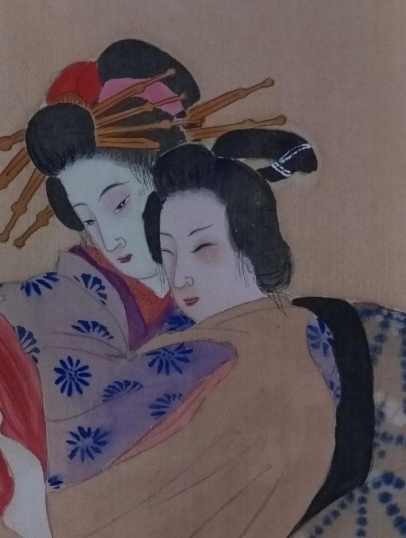 春画　十二画の巻物