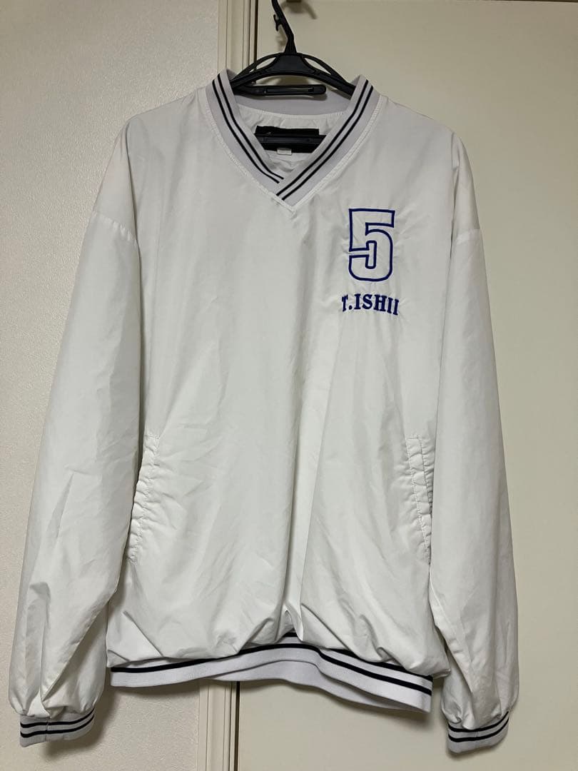横浜ベイスターズ　石井琢朗氏　実使用　球団支給ミズノ製ウィンドブレーカー練習着