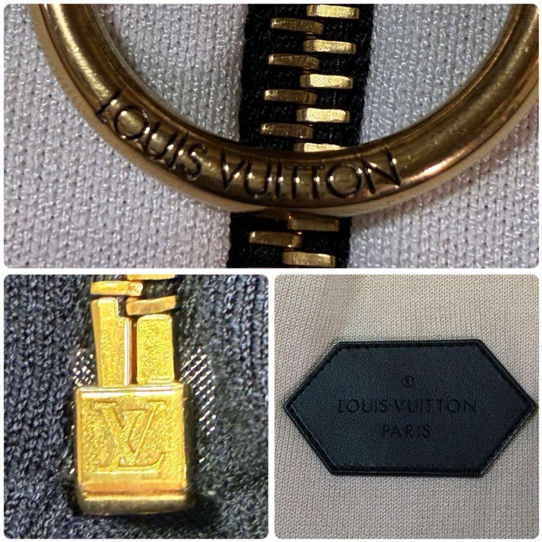 ルイヴィトン　ワンピース　Vロゴ　ロゴパッチ　白　ピンク　ネイビー　　S