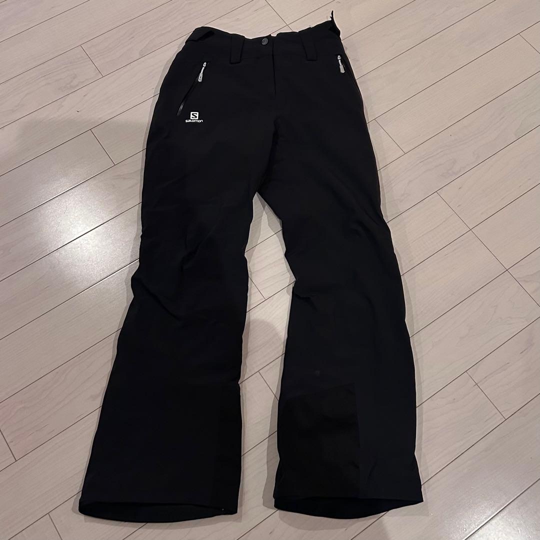 Salomon スキーウェア パンツ 黒 M レディース スキー スノボ