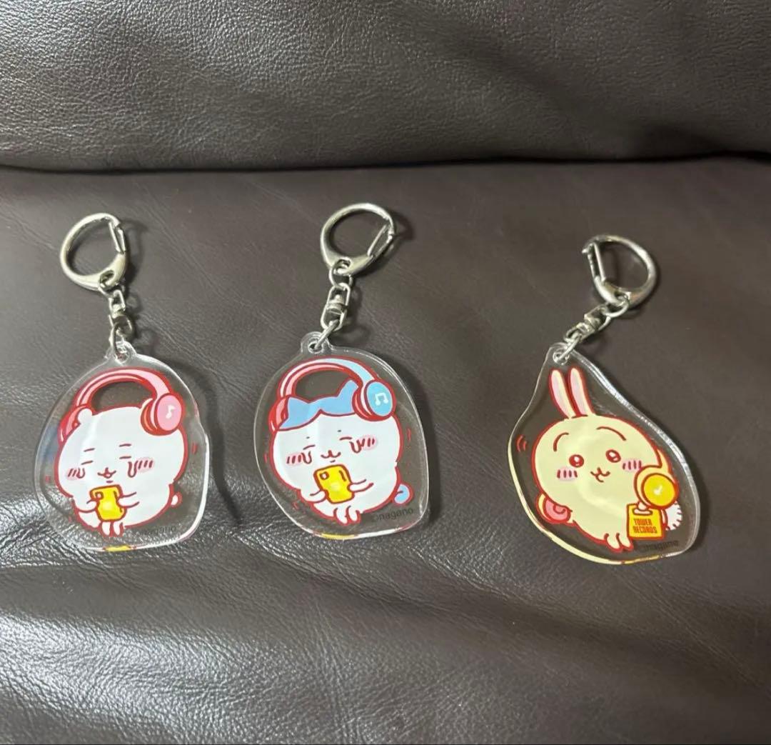 ちいかわ　×　TOWER RECORDS　アクリルキーホルダーセット