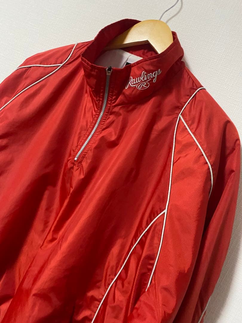 Rawlingsローリングス 野球 アシックスハーフジップ 上下セットアップ O