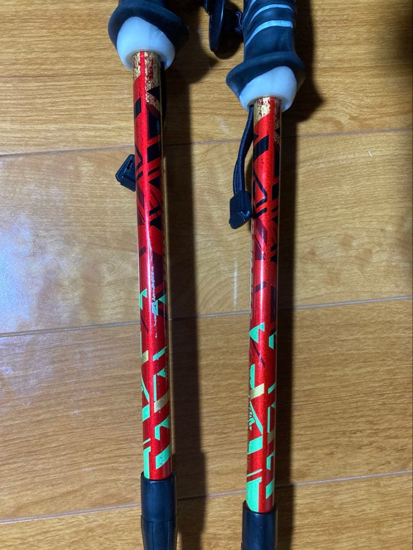 オガサカ　伸縮　スキーポール