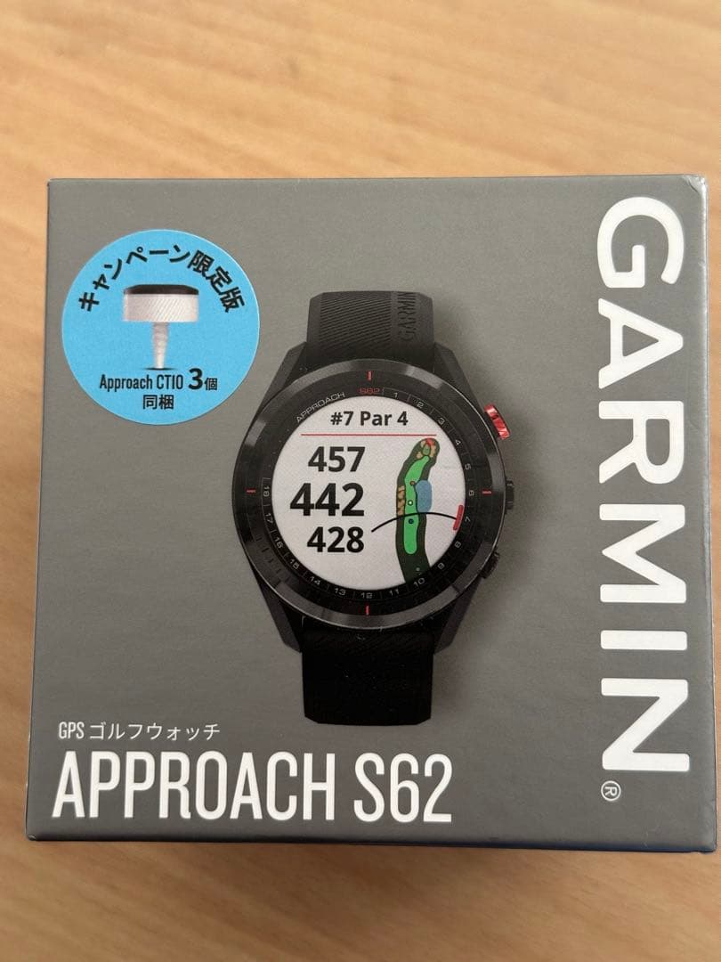 【中古】GARMIN APPROACH S62 ブラック （CT10：4個）