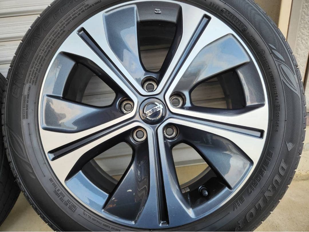 ★送料無料★美品日産純正ZE1リーフ 17インチアルミホイール＆タイヤ４本セット