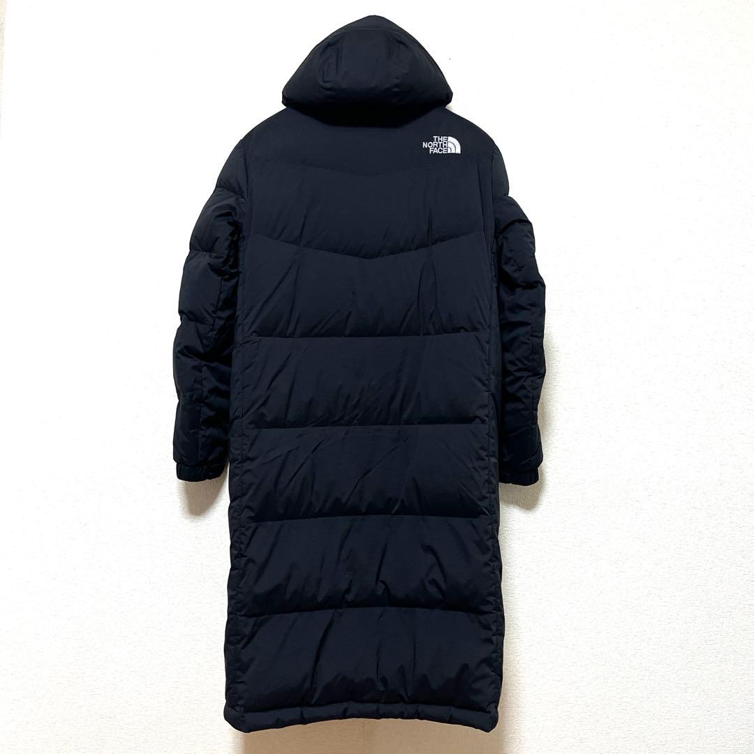 ノースフェイス ロングダウンジャケット メンズM レディースXL ブラック