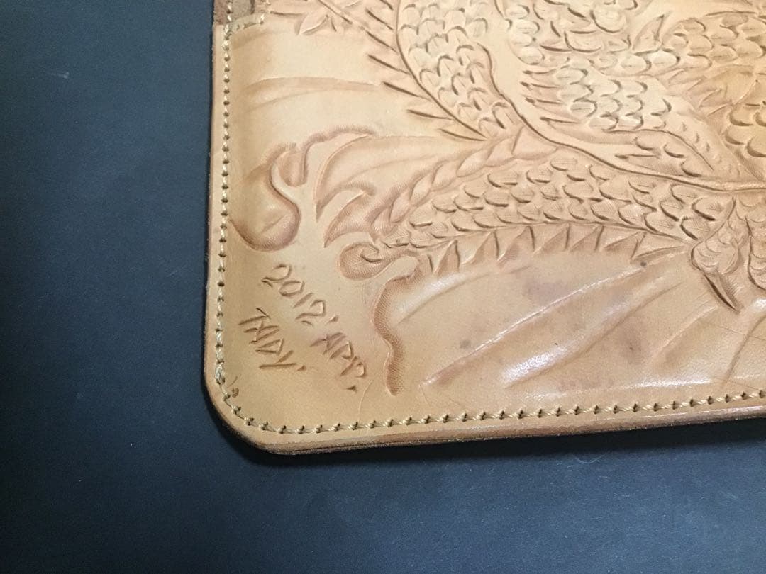 [生前特注品] TADY本人手彫り(TADY&KING)龍レザーアート未使用