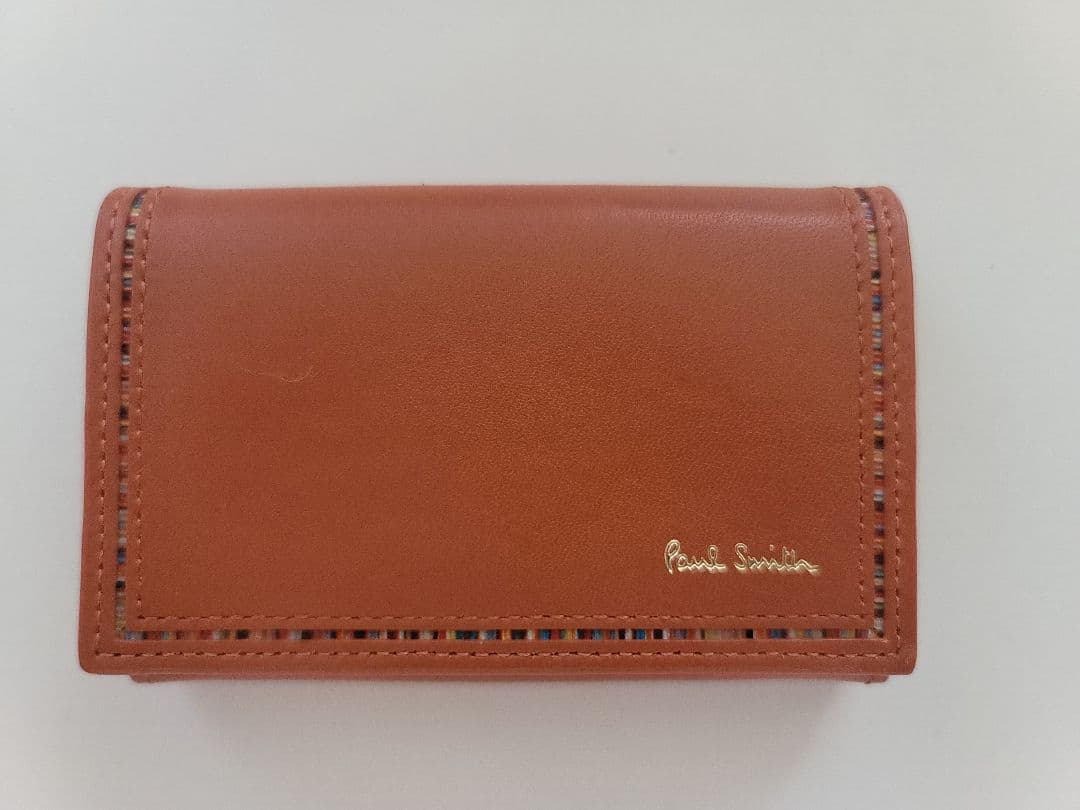 <新品*未使用> Paul Smith ブラウンレザー 名刺入れ 箱あり