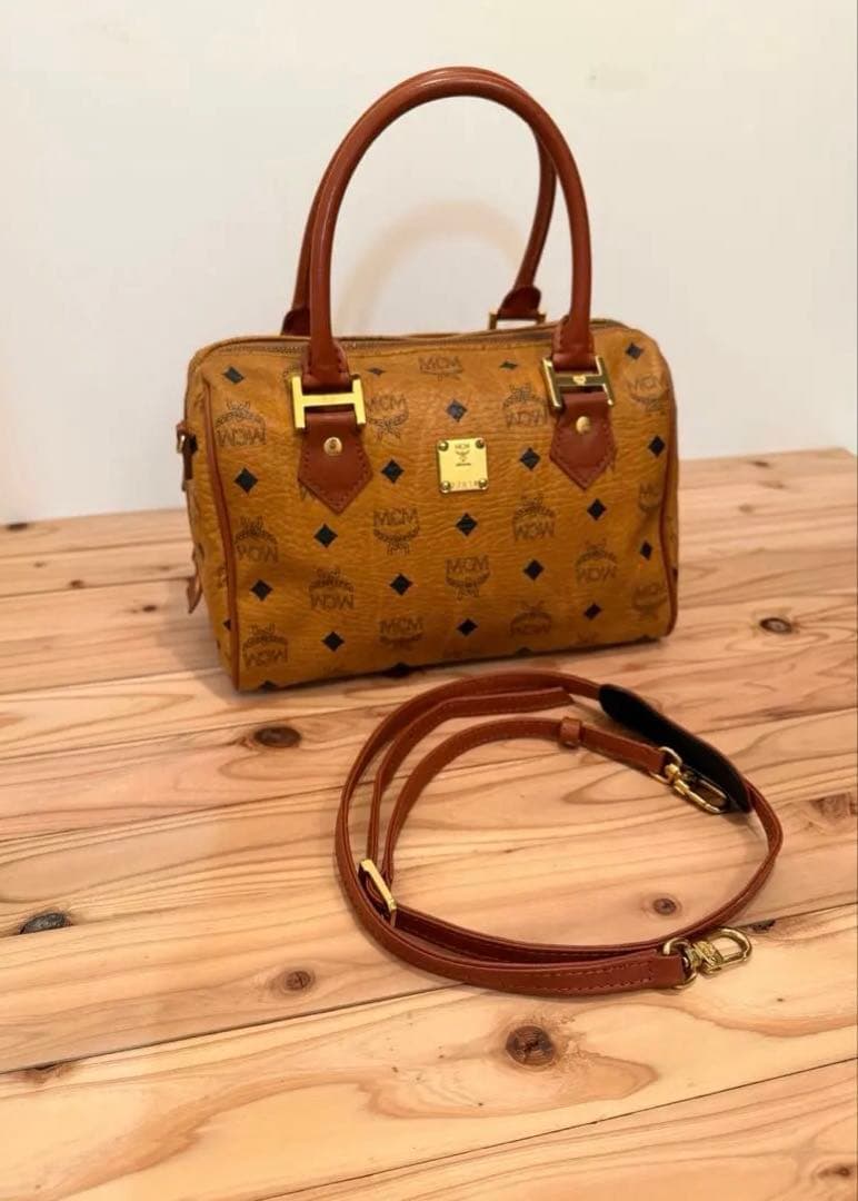美品 ■ MCM エムシーエム ハンドバッグ2way 総柄 ショルダーバッグ