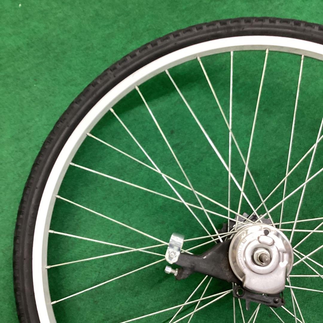 後ホイール　700x42c　外装６段　リア　ON　タイヤ付　ローラーブレーキ付