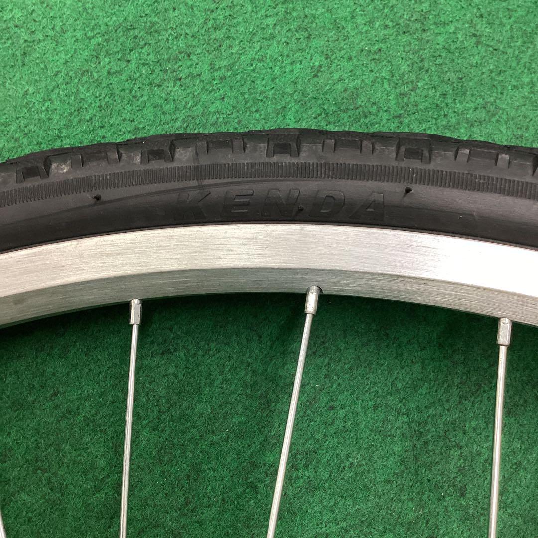 後ホイール　700x42c　外装６段　リア　ON　タイヤ付　ローラーブレーキ付