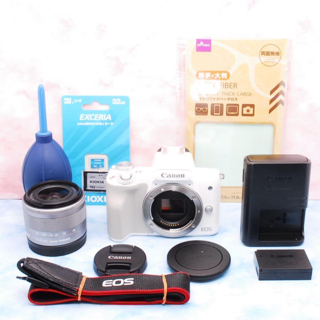 Canon EOS Kiss M☆高性能コンパクトミラーレス☆スマホ転送OK