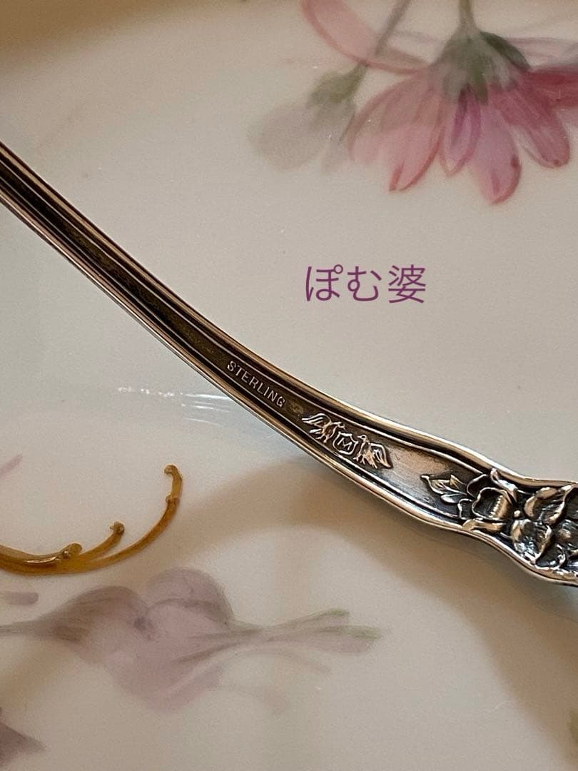 【米国／純銀製】銀器 ３点／チーズスクープ シュガースプーン レードル