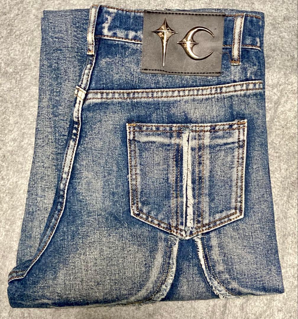 サグクラブ トライバルデニムパンツ ブルー サイズ2(W82cm)【未使用品】