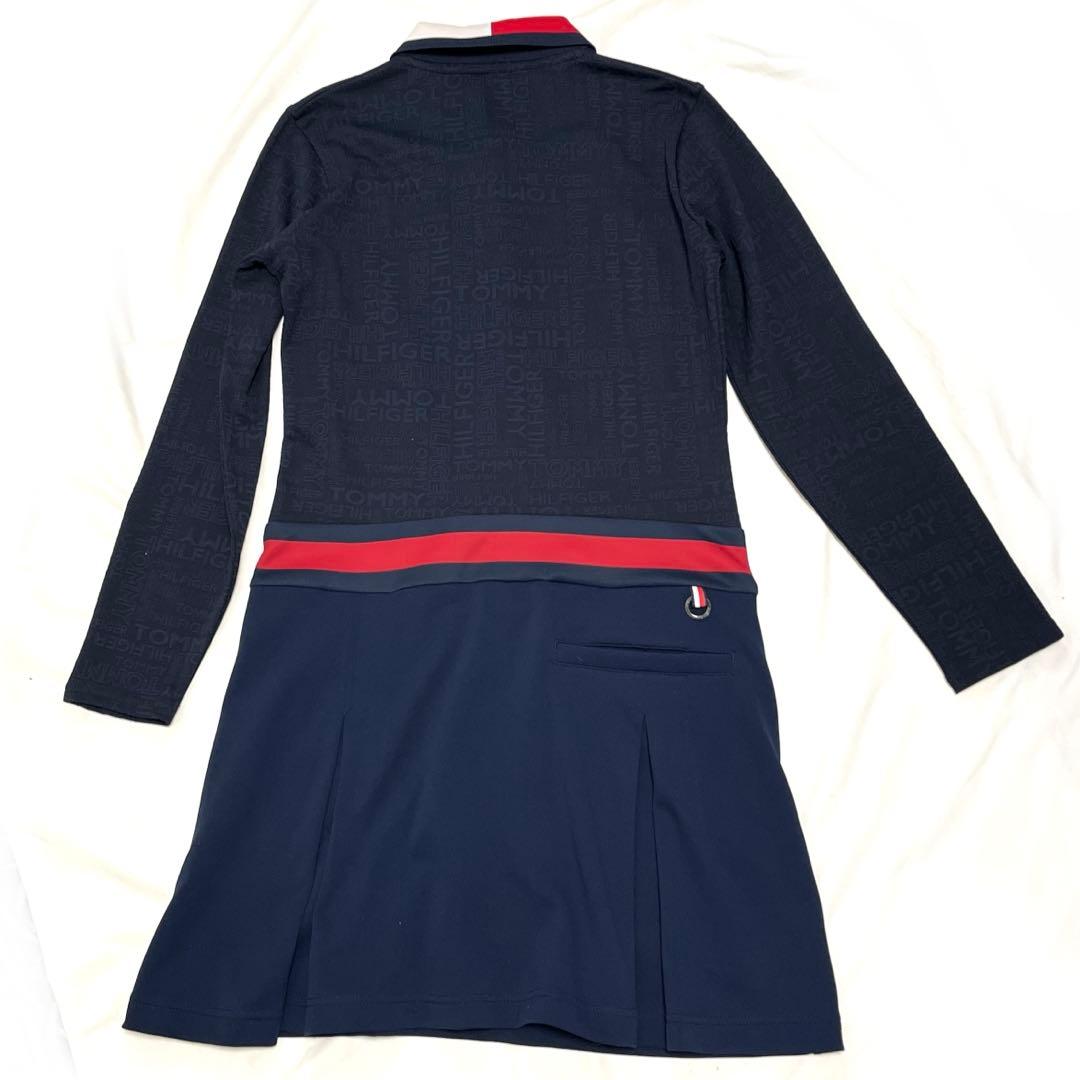 定価2万【トミーヒルフィガーゴルフ 】ゴルフウェア ワンピース ロゴ　長袖