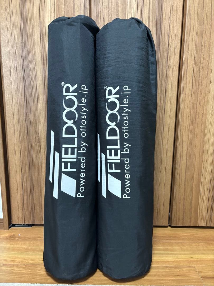 FIELDOOR インフレータブルマット　ブラック　2個セット