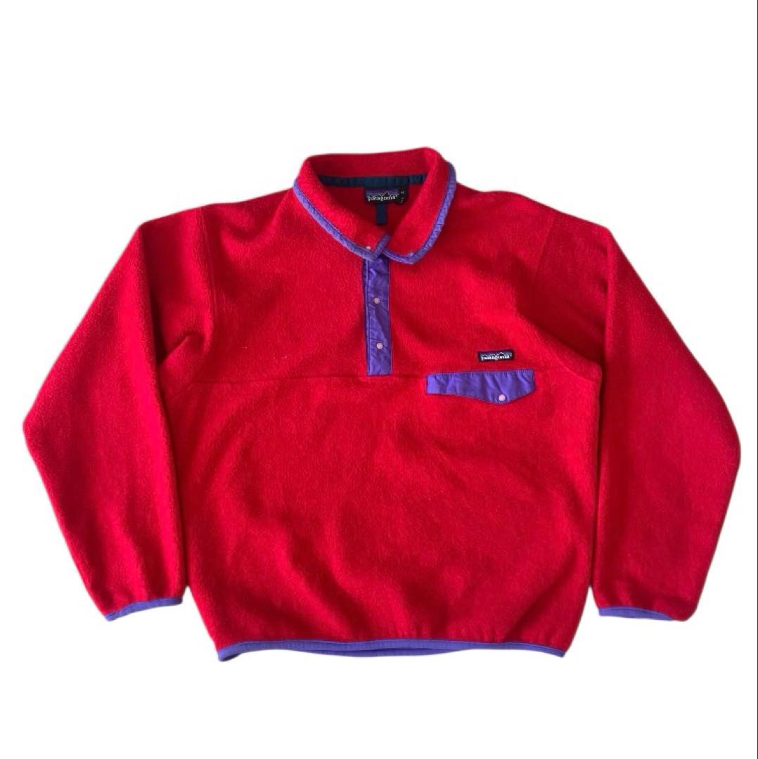 USA製 パタゴニア シンチラスナップt 前立て フリース　プルオーバー M