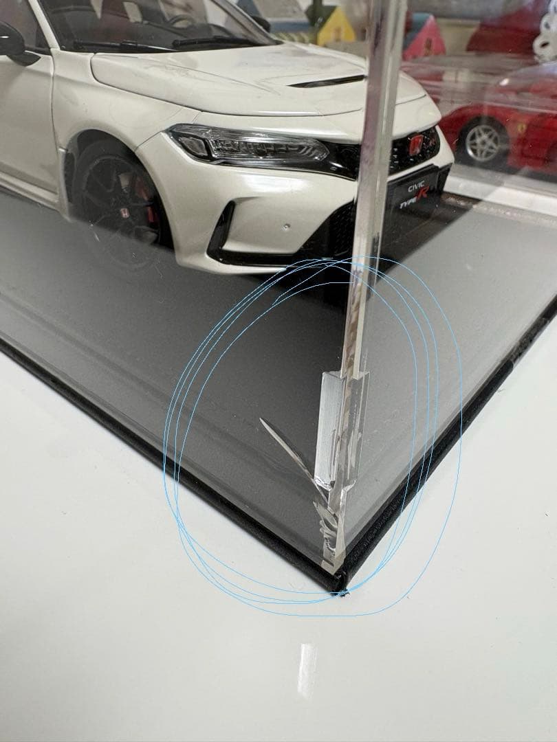 【美品】1:18 Honda Civic TYPE-R モデルカー　ホワイト