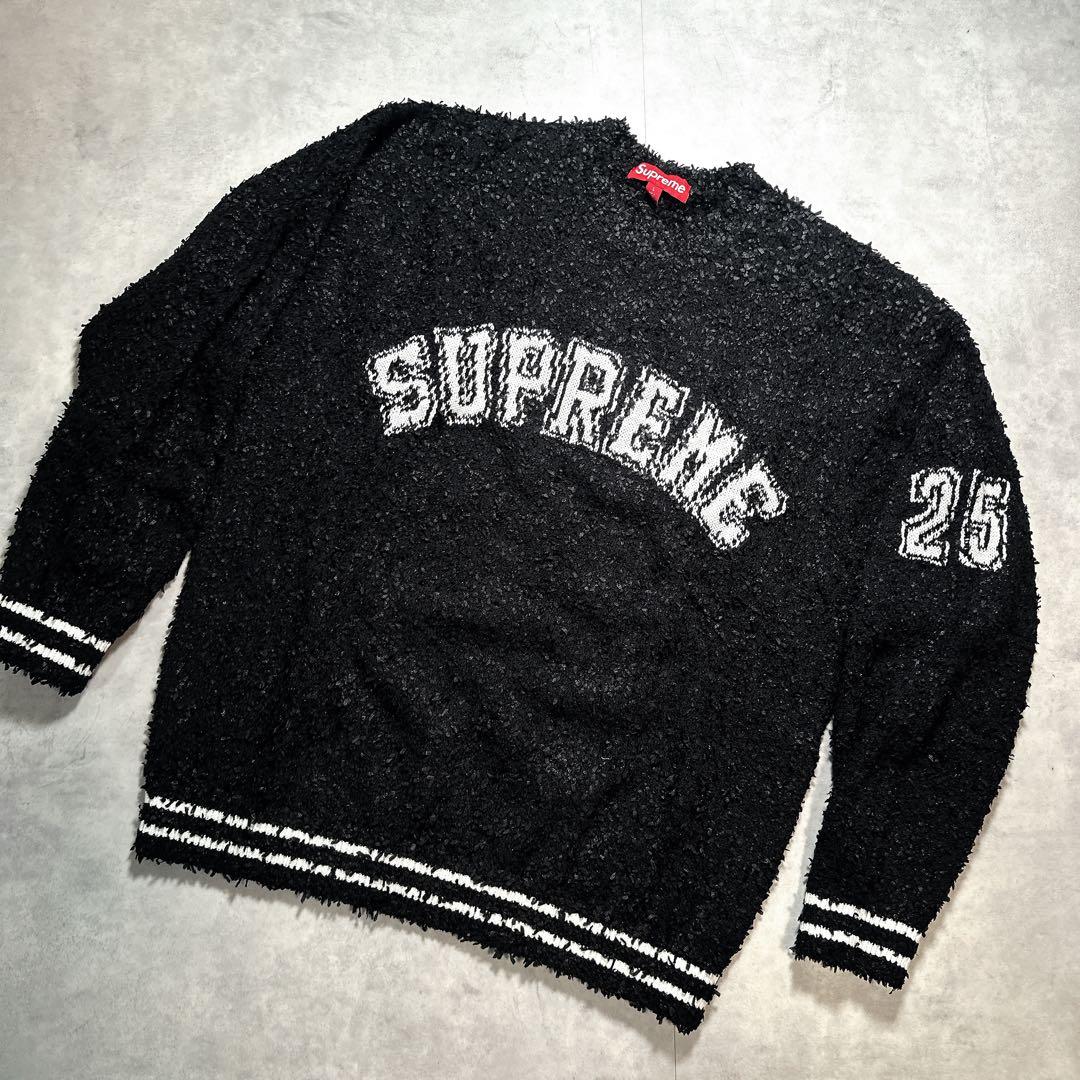 Supreme シュプリーム テクスチャードアークセーター ブラック L
