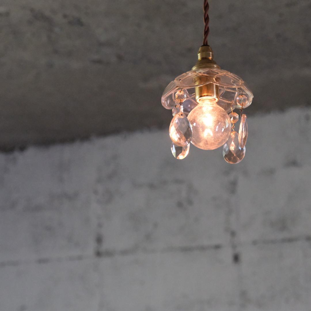 フランスアンティーク ミニシャンデリア　カフェ　アトリエ照明