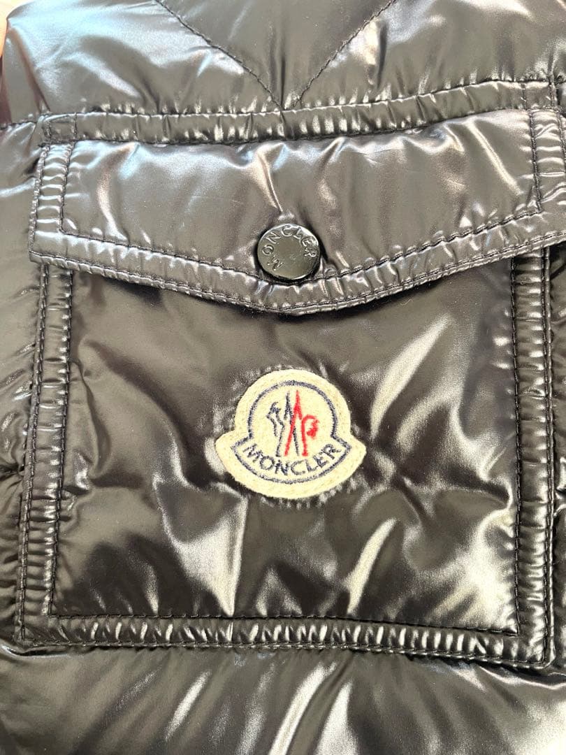 極美品モンクレールMAYAマヤ★サイズ2艶有黒L/モンクレールジャパン製正規品