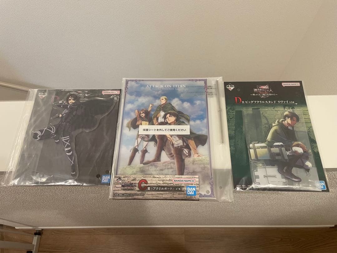 一番くじ 進撃の巨人～壁の外の世界～ラストワン　エレン　女型の巨人セット➕下位賞