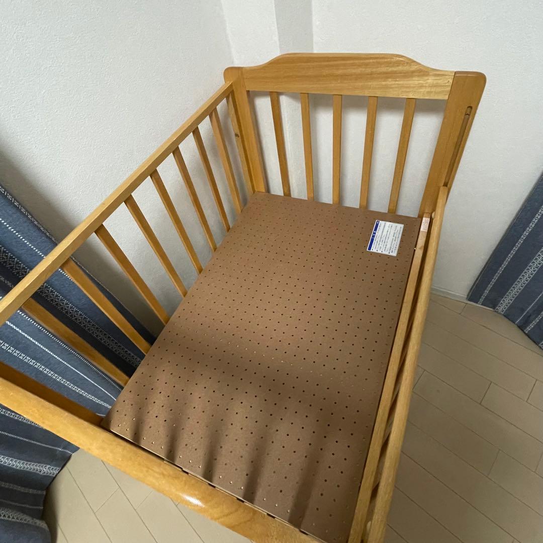 KATOJI ベビーベッド 木製 説明書付き