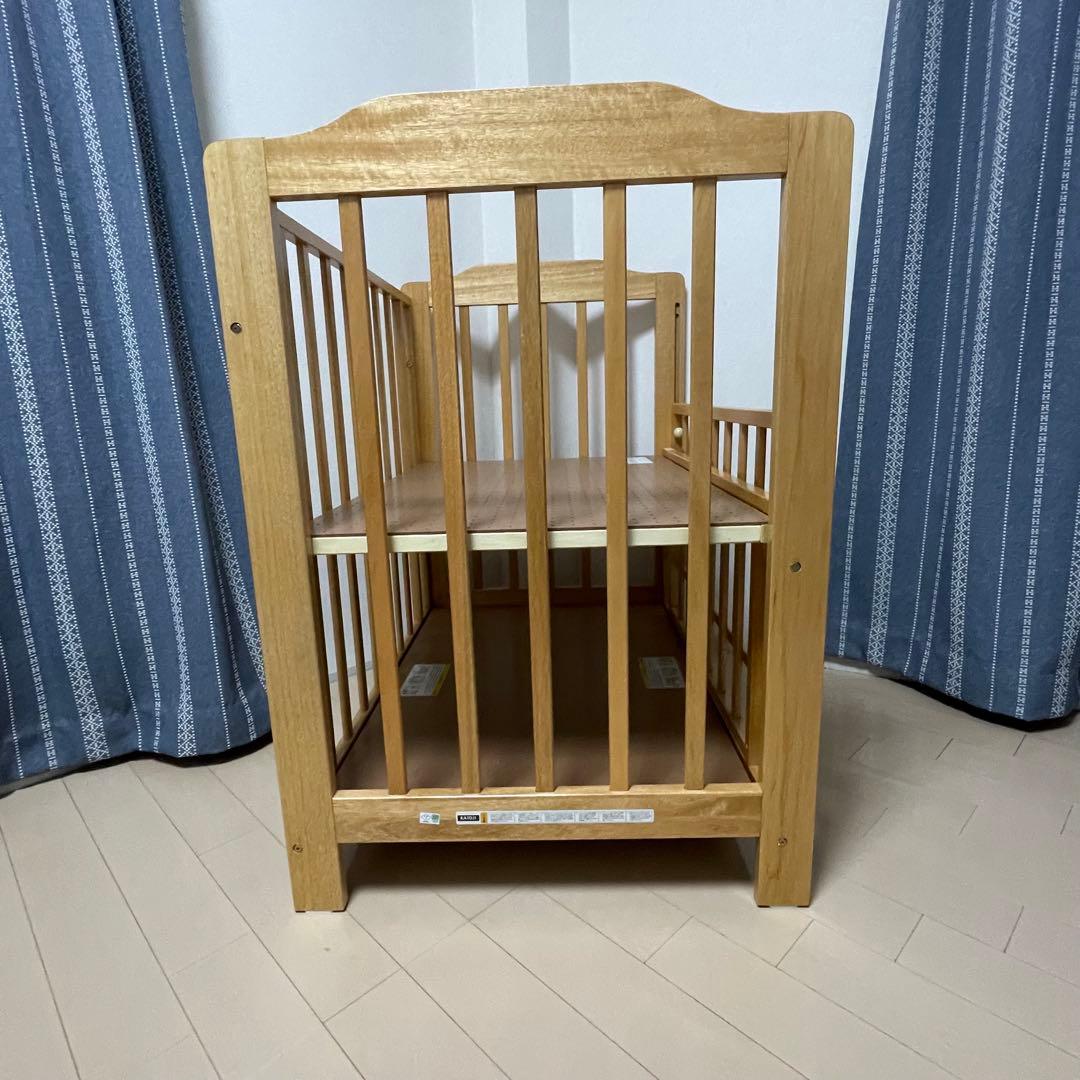 KATOJI ベビーベッド 木製 説明書付き