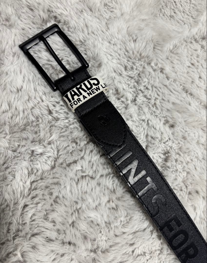 8YARDS TAGLINE DEBOSSED BELT Black【完売品】