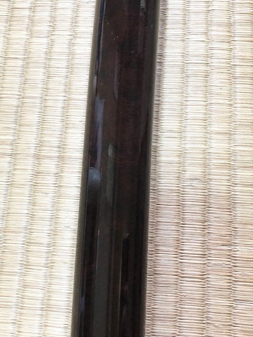 旧家蔵出し品　赤茶色　蝋色塗り　大刀の鞘　刀装具　武具