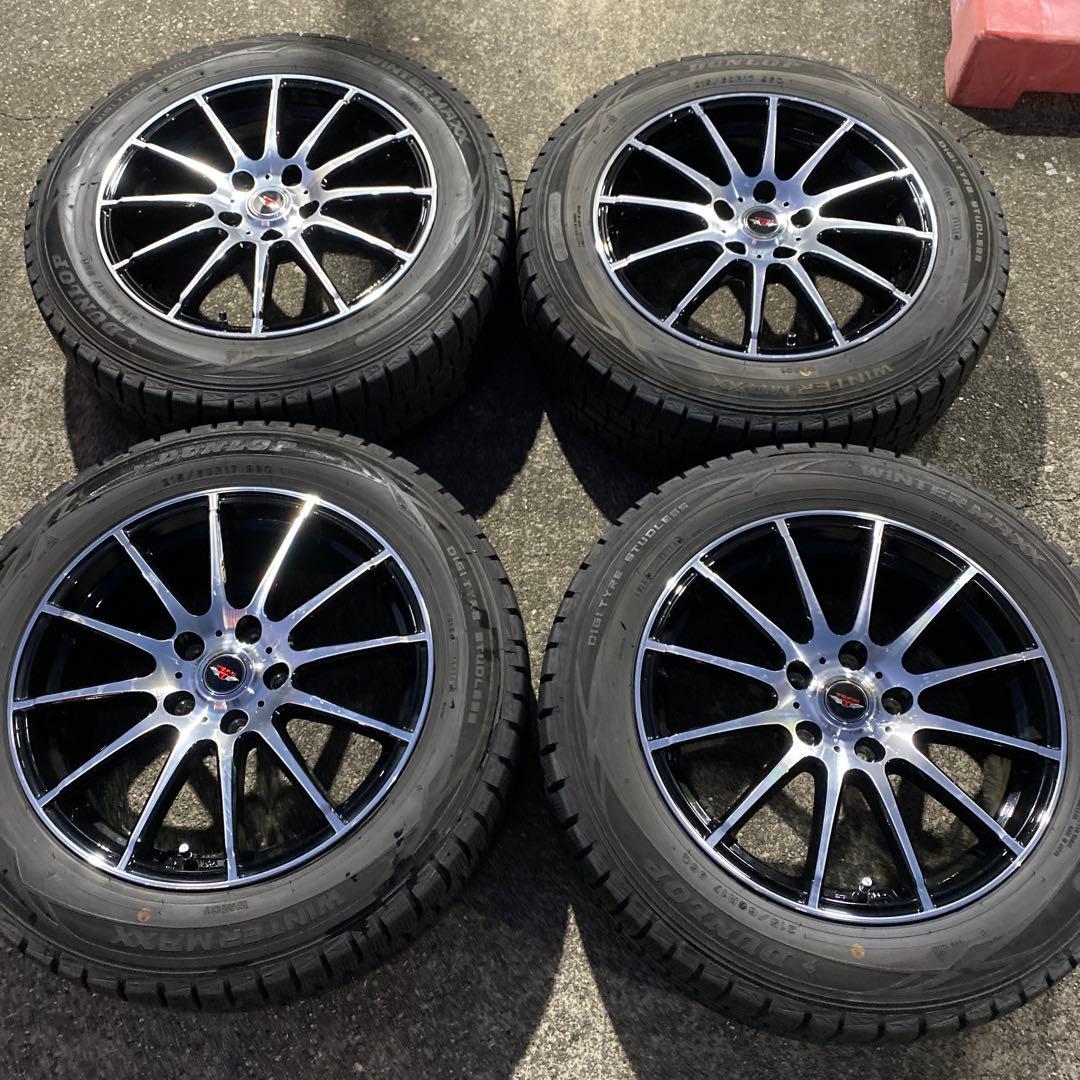 ◇中古溝有りダンロップ215/60R17スタッドレスセット C-HR