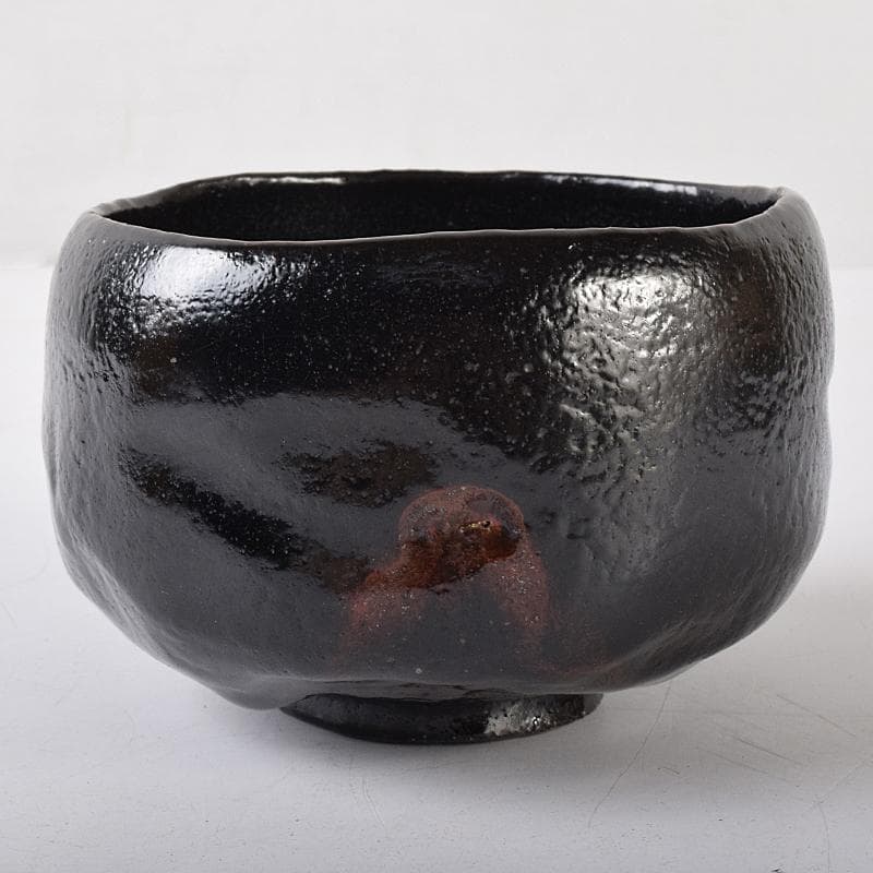 茶道具　楽吉左衛門　黒楽茶碗　共箱　M　R8140