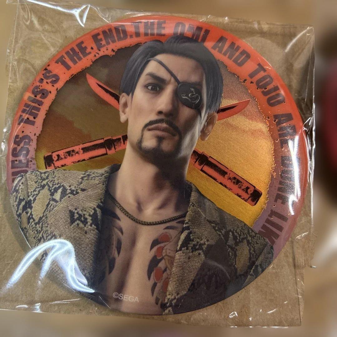 SEGAラッキーくじ　龍が如く　缶バッチ　コンプ　真島吾朗　F賞