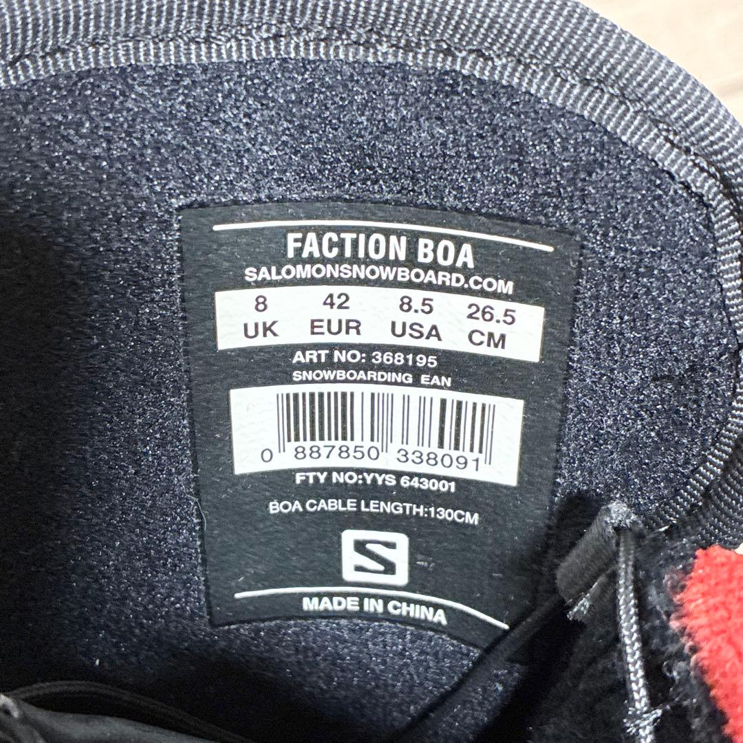 【美品】SALOMON FACTION BOA 26.5cm サロモン