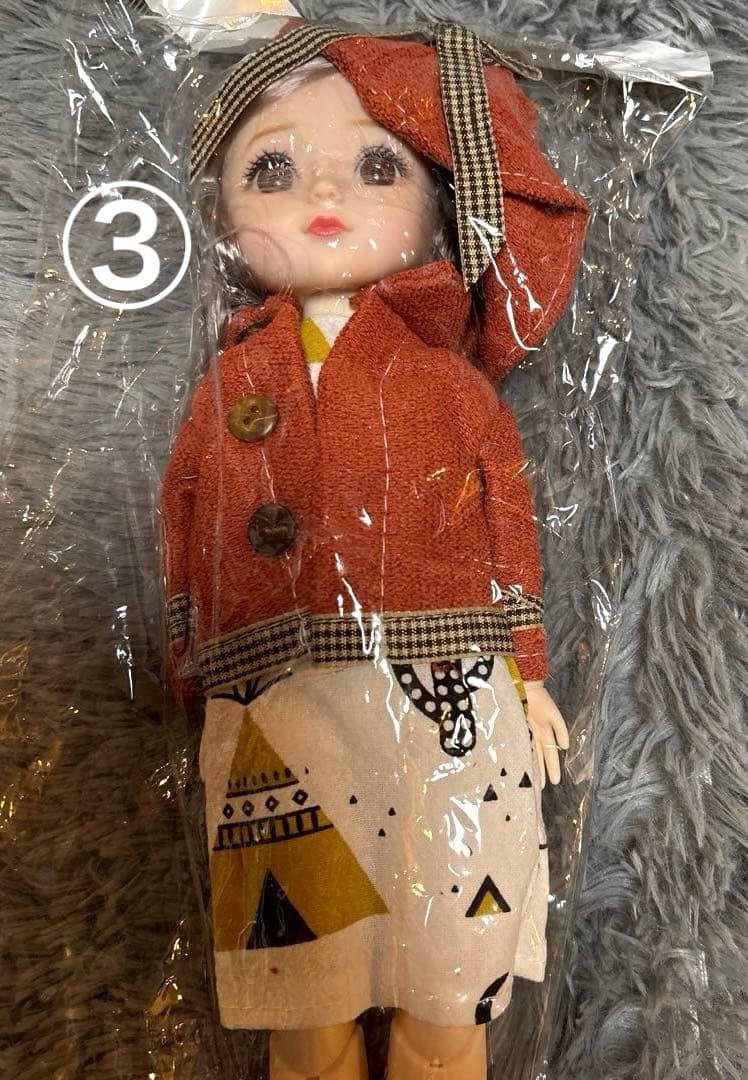 人形 関節可動式 全６種