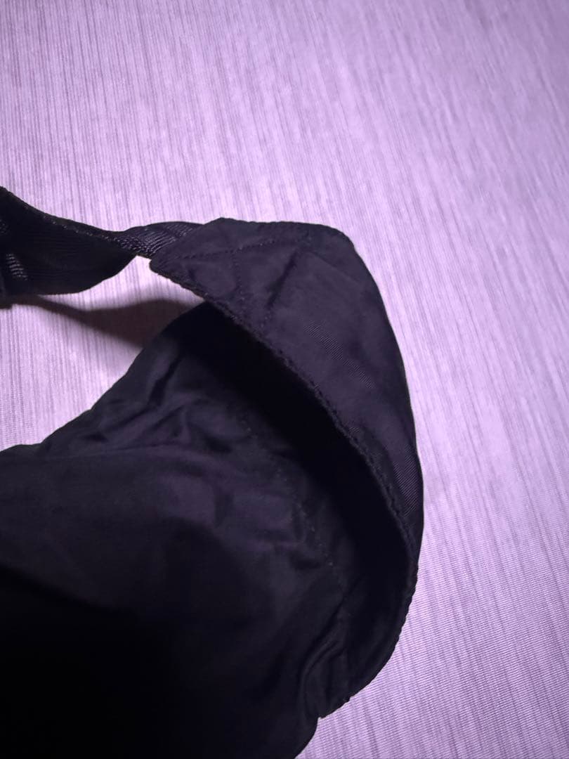 最終価格！PRADA ブラック ナイロン ウエストバッグ