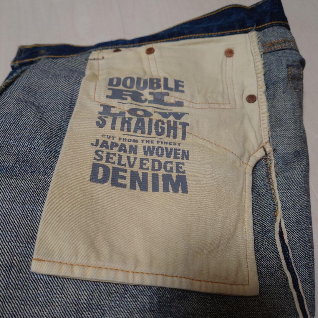 【極美品】RRL(ダブル アールエル) ユーズド加工ジーンズW32L32