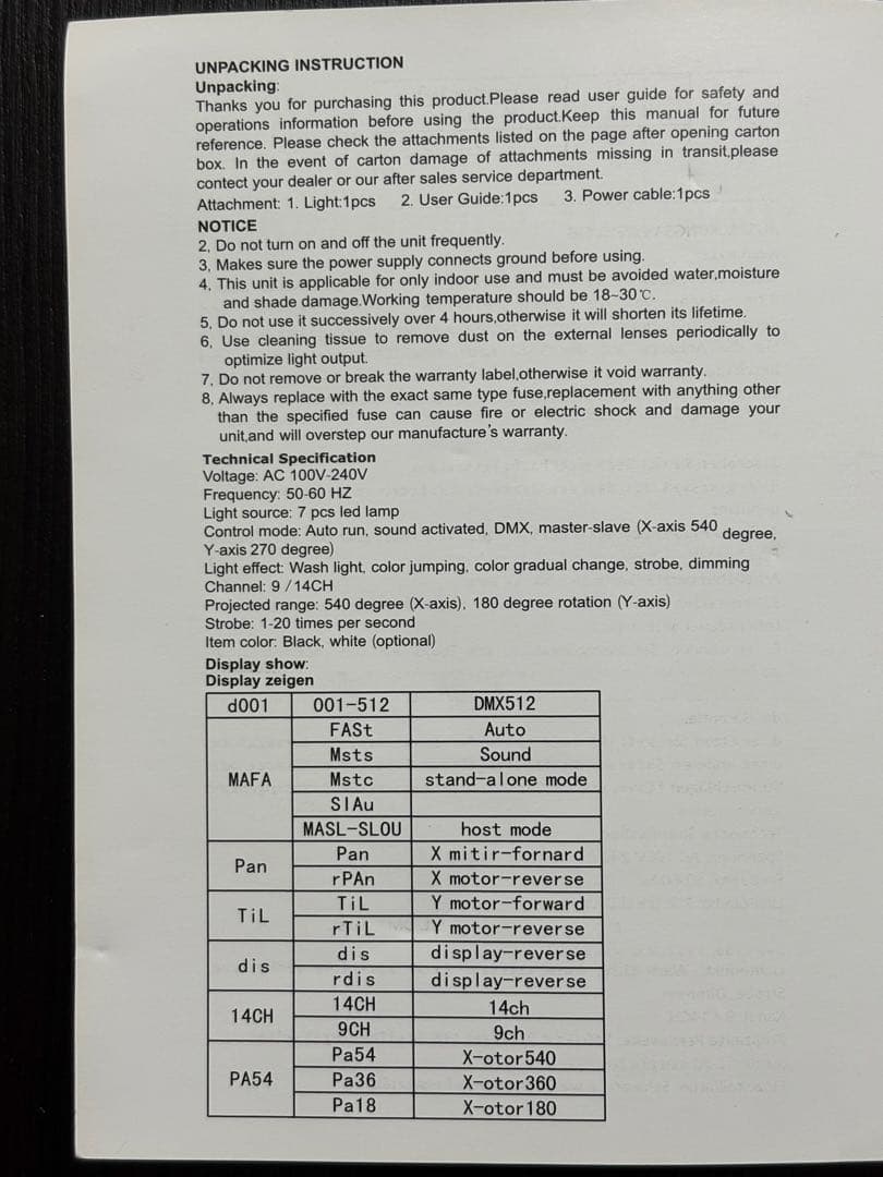 7 Mini LED-Mini-Washlight 2台セット未使用