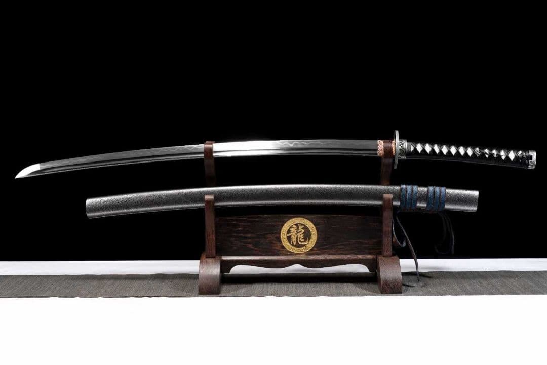 1042-武具 刀装具 日本刀　模造刀 居合刀 武士道 武蔵 鑑賞用 手鍛造打
