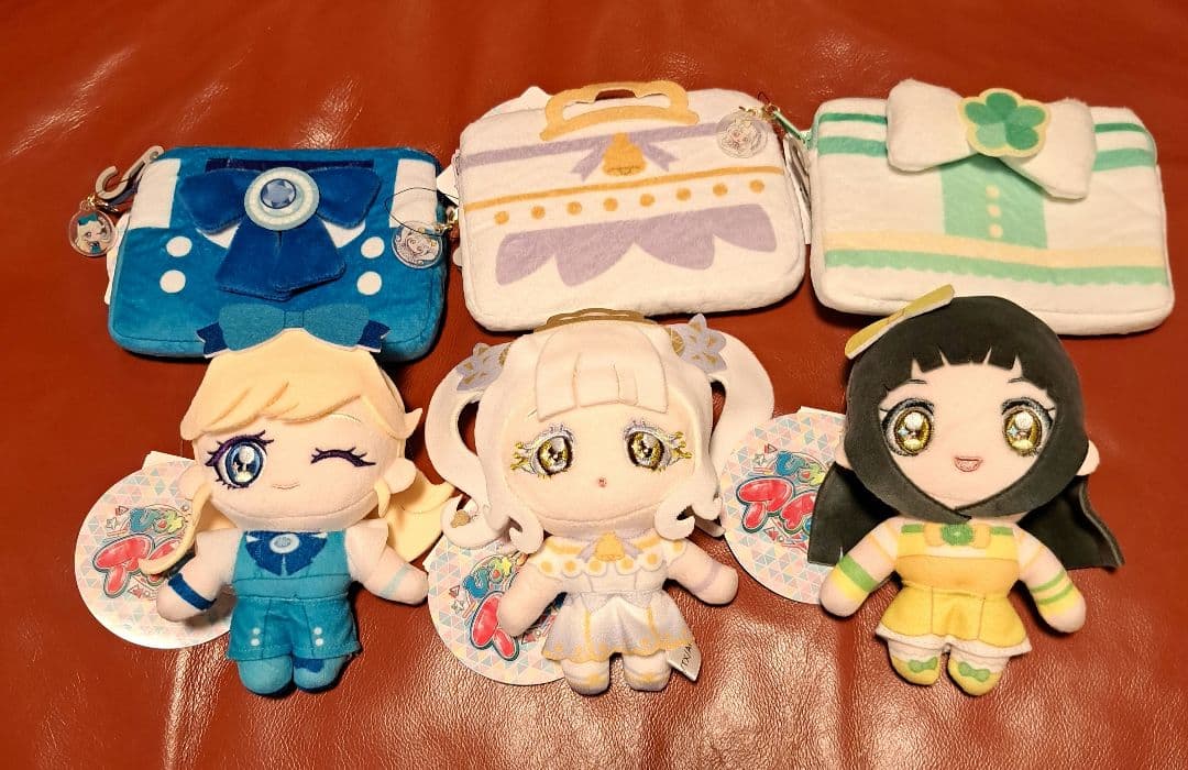 しまむら　ひみつのアイプリ　マスコットチャーム　ポーチ　6点