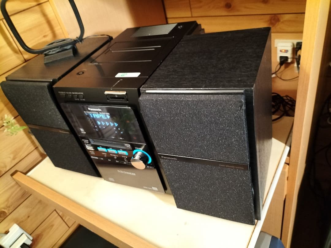 panasonicミニコンポSA-PM710SDリモコン取扱い説明書付き